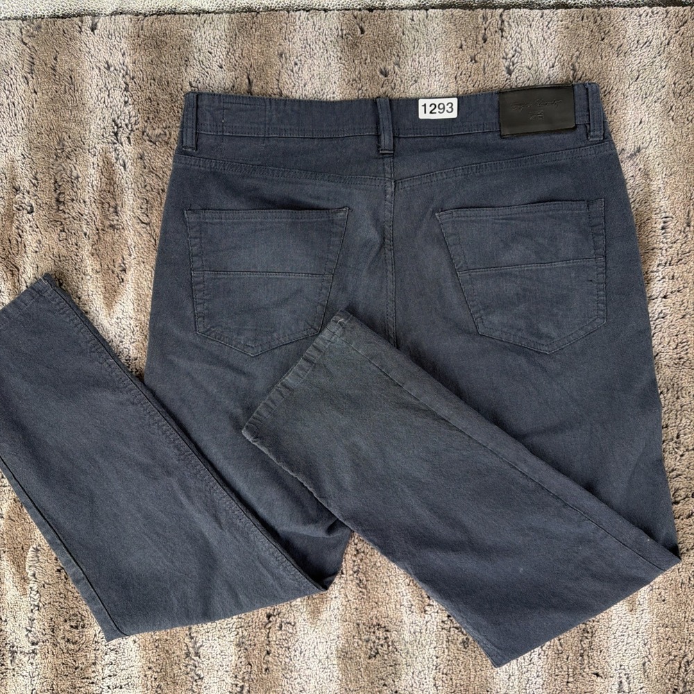 English Laundry Men's 365 TruTemp Slimmer Straight Leg Pants Navy Blue 34x30
